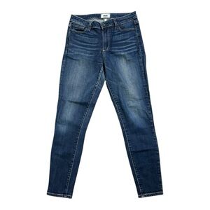 PAIGE Hoxton Ankle Dark Blue Skinny Jeans Size 28